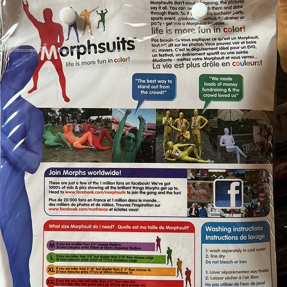 Morphsuits Costume Ninja-Size Medium (below height 5’4”) - Picture 5 of 6